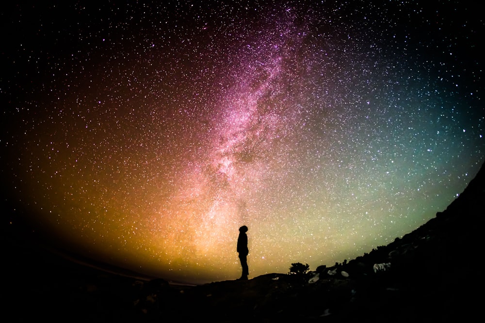 Milky Way arching over the Himalayan sky at 14,000 feet