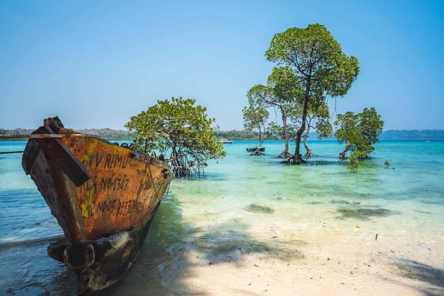 A turquoise lagoon in the Andaman Islands